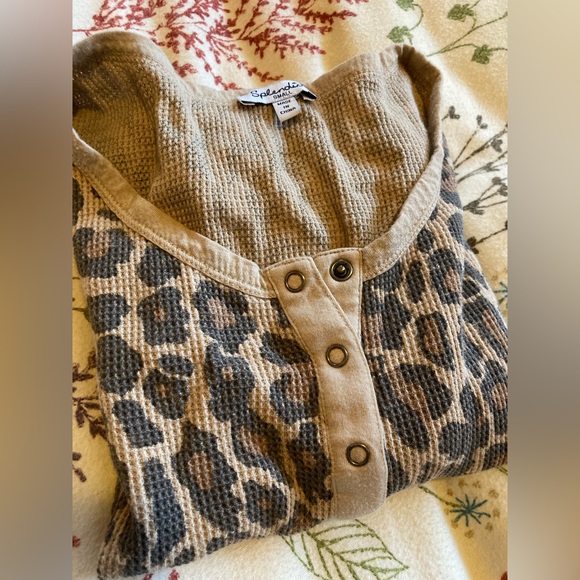 Splendid Leopard Thermal top • Size Small • EUC • cute! Sexy top 👏😍🐆 - Picture 9 of 11
